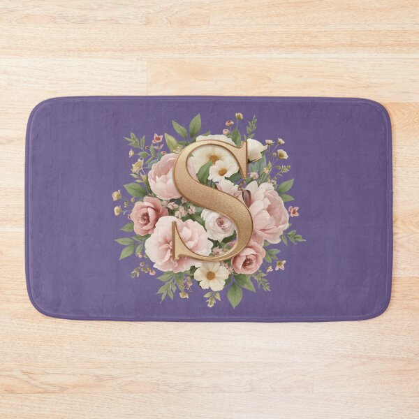 Item preview, Floral Monogram Letter S Wall Art – Elegant Gold Initial S with Roses & Peonies | Personalized Wedding Gift, Nursery Decor, Feminine Botanical Initial S Print designed and sold by AmenAlways.