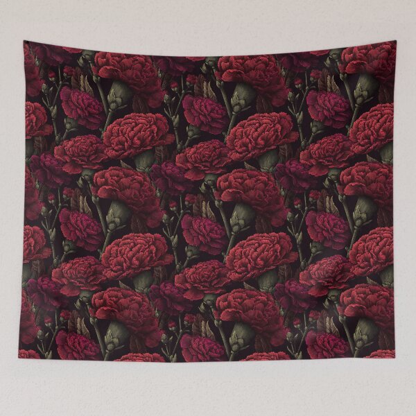 Item preview, Colorful Delicate Carnations Print For Floral Theme designed and sold by RoyalStarsPatts.