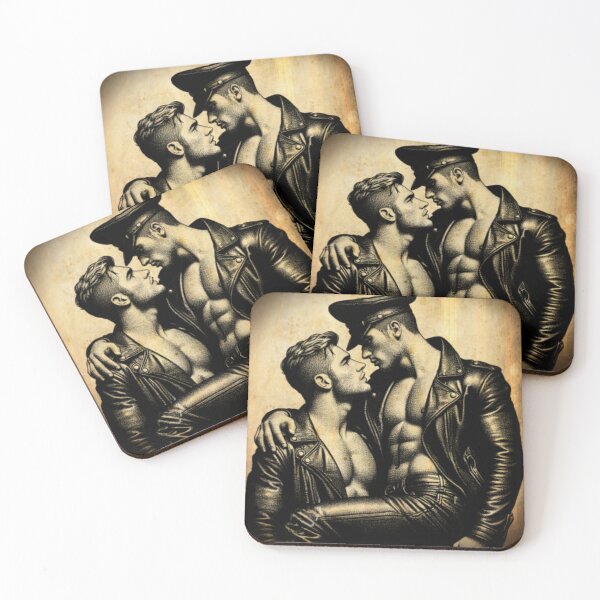 Item preview, Leather Daddies 'The Look' Berlin Gay Leder Pride Graphic Design designed and sold by ItsAKinkThing.