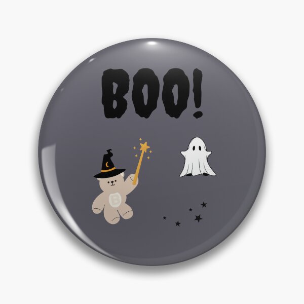 Item preview, BOO! Mono Bear Ghost Magic – Spooky Cute Halloween designed and sold by mintmono-studio.
