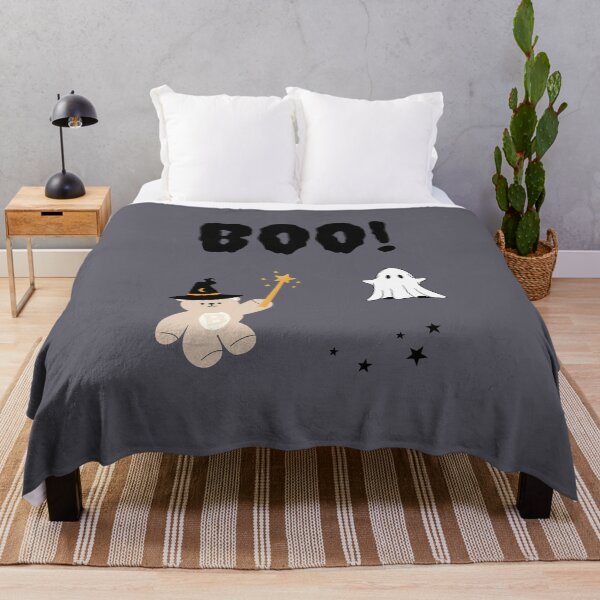 Item preview, BOO! Mono Bear Ghost Magic – Spooky Cute Halloween designed and sold by mintmono-studio.