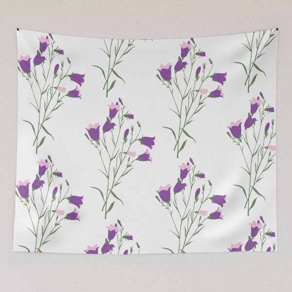 Item preview, Purple Bell Bloom — Stylized Botanical designed and sold by NicolaZhukov.