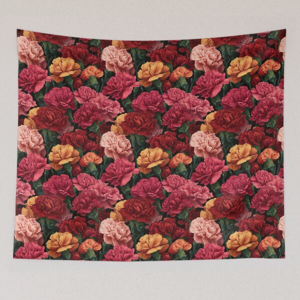 Item preview, Chic Whimsical Carnations For Rustic Charm designed and sold by RoyalStarsPatts.