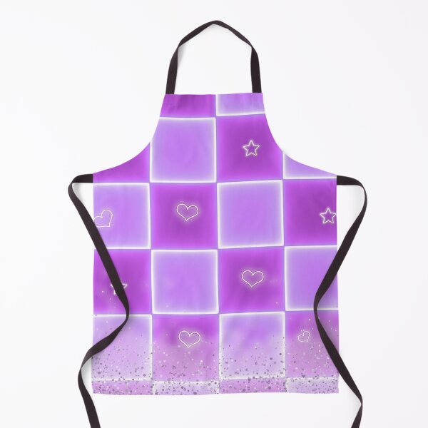 Item preview, Purple neon hearts checkered pattern  designed and sold by Tatiana Ribeiro.