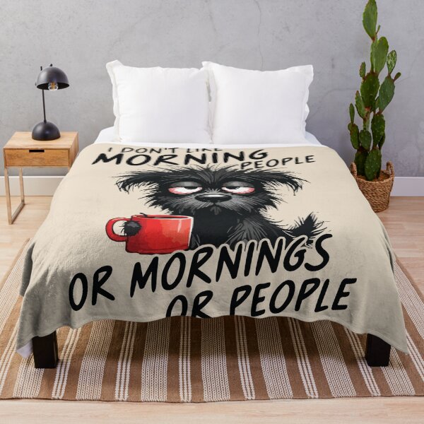Item preview, I Don't Like Morning People or Mornings or People Dog designed and sold by BrownHorse90s.