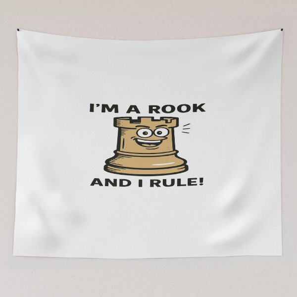 Item preview, I’M A ROOK… AND I RULE! | Chess Fortress with Flair designed and sold by PawnShiftGoods.