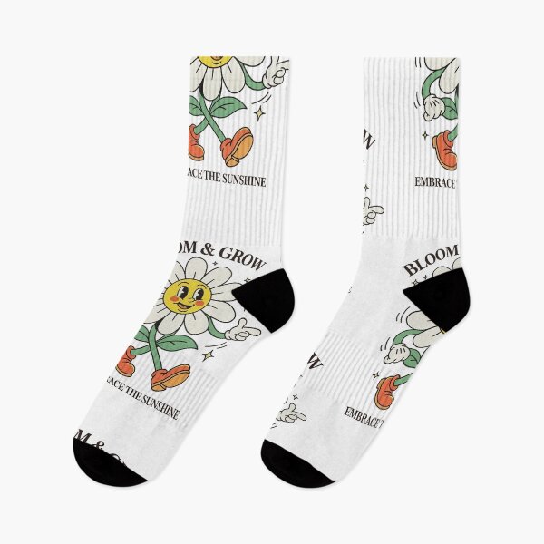 Item preview, Bloom & Grow | Retro Daisy Flower Cartoon designed and sold by HoopeStylee.