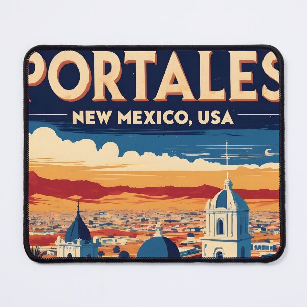 Item preview, Portales New Mexico 1950s USA Vintage Travel Tourism designed and sold by TravelersGems.