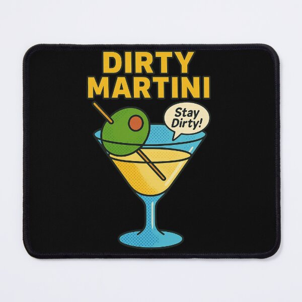Item preview, Dirty Martini Pop Art – Funny Retro Cocktail Design designed and sold by DebuggedDressed.