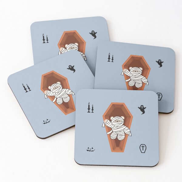 Item preview, Mono Bear Halloween Mummy – Spooky Cute Edition designed and sold by mintmono-studio.