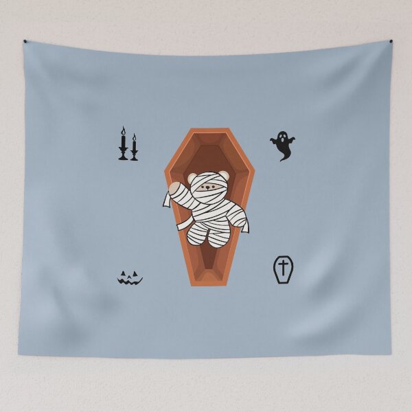 Item preview, Mono Bear Halloween Mummy – Spooky Cute Edition designed and sold by mintmono-studio.