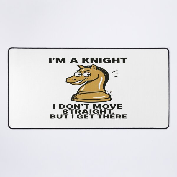 Item preview, Chaotic Knight – Funny Chess Quote Design designed and sold by PawnShiftGoods.