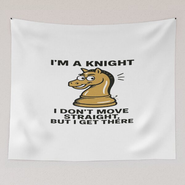 Item preview, Chaotic Knight – Funny Chess Quote Design designed and sold by PawnShiftGoods.