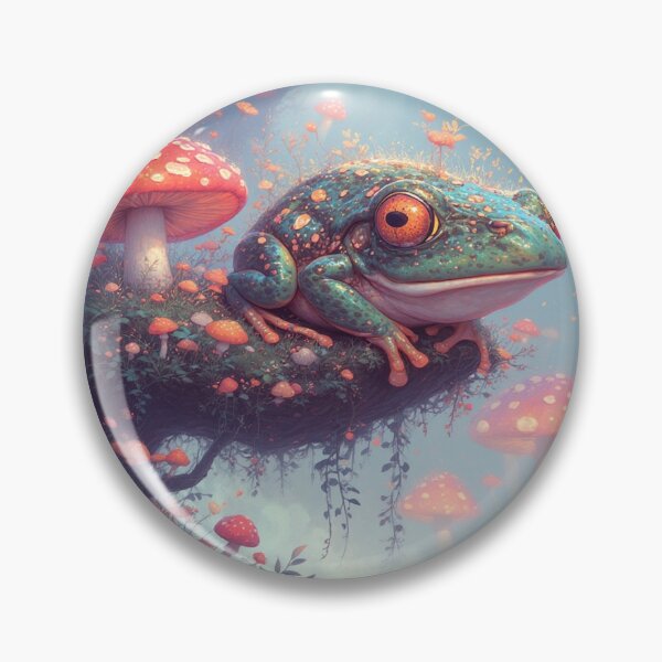 Item preview, “Mushroom Frogs & Forest Whimsy” designed and sold by sloganwriter12.