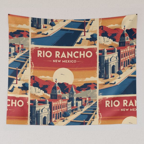 Item preview, Rio Rancho New Mexico 1950s USA Vintage Travel Tourism designed and sold by TravelersGems.