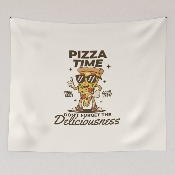 Item preview, Pizza Time | Retro Pizza Slice Cartoon designed and sold by HoopeStylee.
