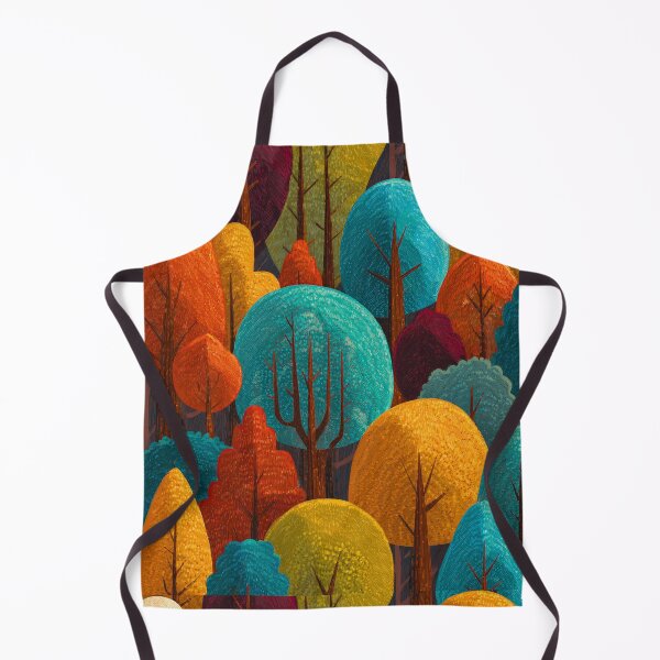 Item preview, COLORFUL FOREST WALLPAPER PATTERN designed and sold by infinitearte.