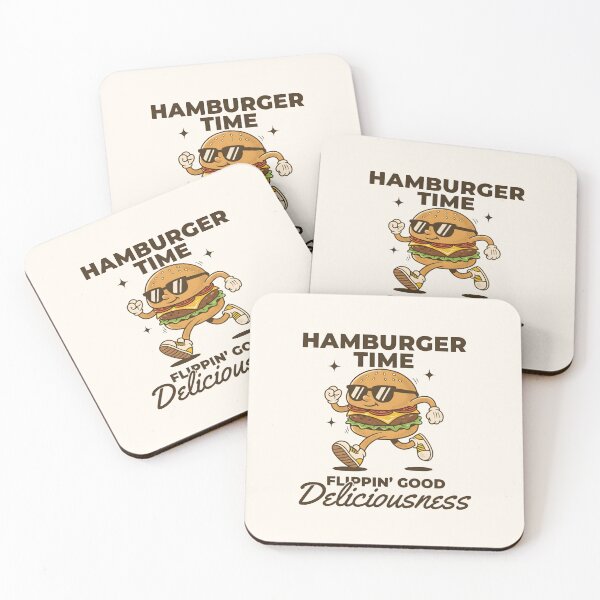 Item preview, Hamburger Time | Retro Hamburger Cartoon designed and sold by HoopeStylee.
