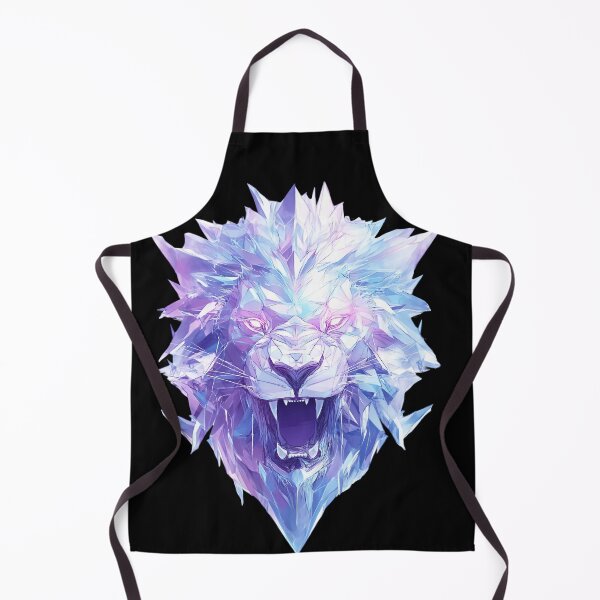 Item preview, Crystal Lion Head – Ice Blue Geometry Lion designed and sold by Meiersbeste.