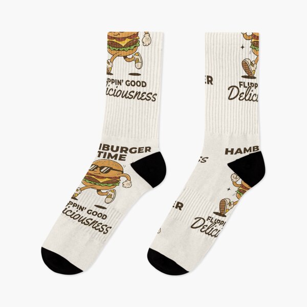 Item preview, Hamburger Time | Retro Hamburger Cartoon designed and sold by HoopeStylee.