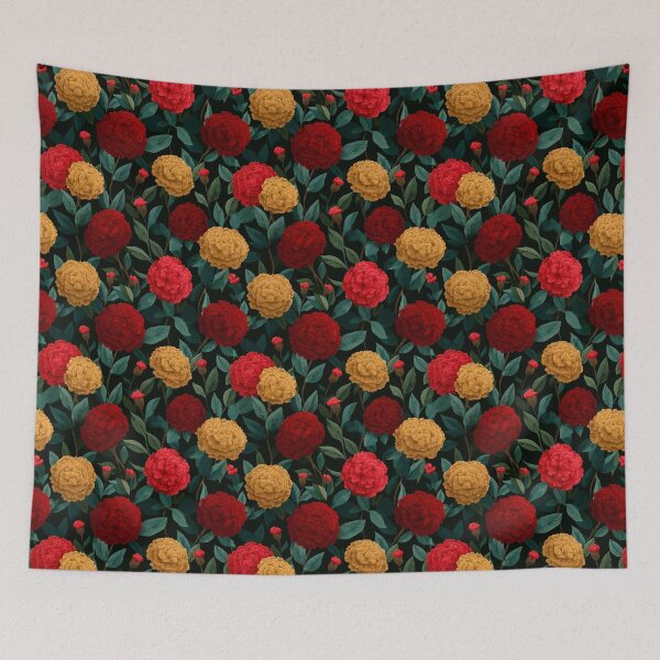Item preview, Minimalistic Blooming Carnation Pattern For Garden Party designed and sold by RoyalStarsPatts.