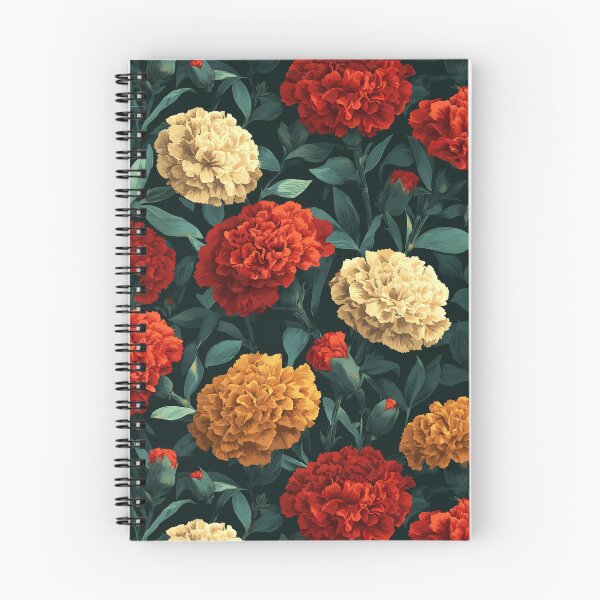 Item preview, Bold Blooming Carnations Print For Boho Decor designed and sold by RoyalStarsPatts.