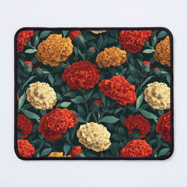 Item preview, Bold Blooming Carnations Print For Boho Decor designed and sold by RoyalStarsPatts.