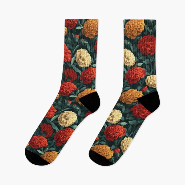 Item preview, Bold Blooming Carnations Print For Boho Decor designed and sold by RoyalStarsPatts.