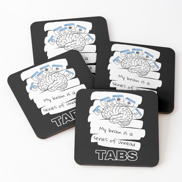 Item preview, My Brain is a Series of Unread Tabs (Relatable Brain Fart T-Shirt) designed and sold by REDCLASH2002.
