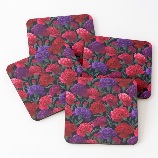 Item preview, Minimalistic Vibrant Carnations Texture For Thank You Gift designed and sold by RoyalStarsPatts.