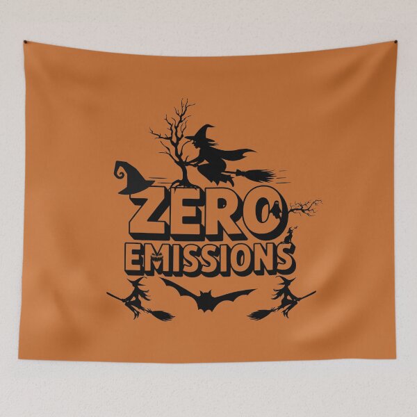 Item preview, Halloween Witch on Broom - Zero Emissions designed and sold by PeteLawliiet.