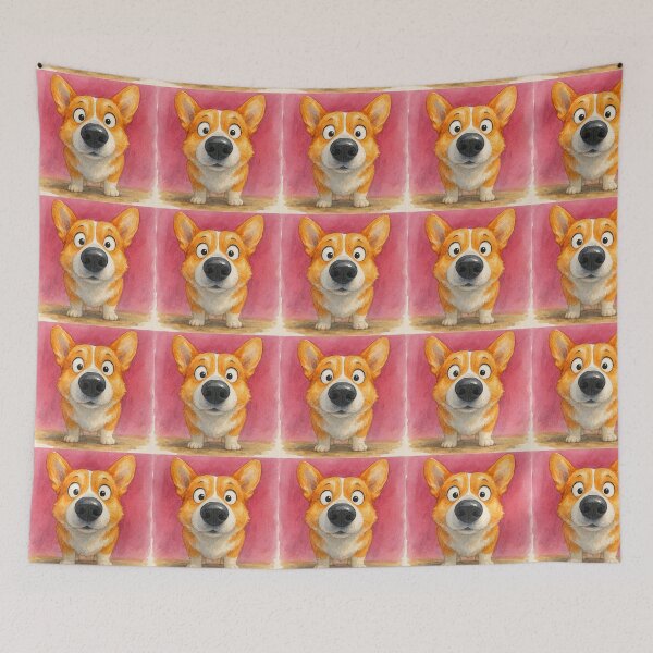 Artikelvorschau, Süßer Corgi „Just a CoRGi“ von ShiRLeY MacARTHuR entworfen und verkauft von Shirley MacArthur Art.