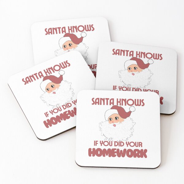 Item preview, Santa Claus knows if you did your homework designed and sold by TaraPen.