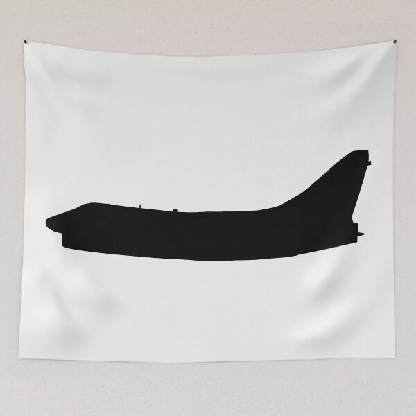 Item preview, Aircraft - Navy - A-7B Corsair II - Side - Silhouette X 300 designed and sold by Military Insignia Products.