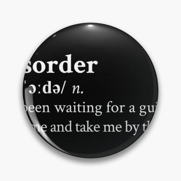 Item preview,  Joy Division Disorder Aesthetic Quote Lyrics Black designed and sold by Williamilsone.