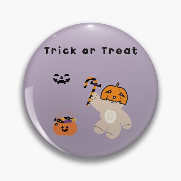 Item preview, Trick or Treat – Mono Bear Halloween Pumpkin Edition designed and sold by mintmono-studio.