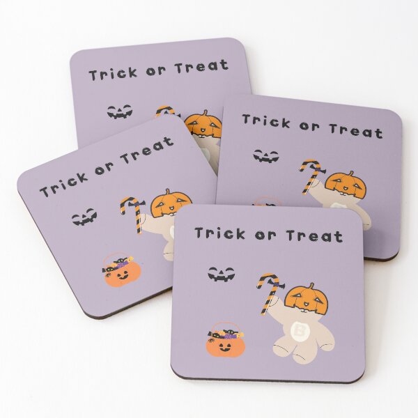 Item preview, Trick or Treat – Mono Bear Halloween Pumpkin Edition designed and sold by mintmono-studio.