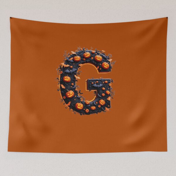 Item preview, Gothic G Halloween Alphabet Letter Art Print for home decor and clothes  designed and sold by TheGaliyaStudio.