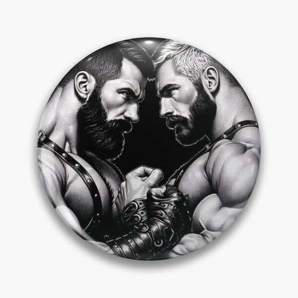 Item preview, Gay Leather Daddy "Head To Head" Leder Pride Graphic Design designed and sold by ItsAKinkThing.