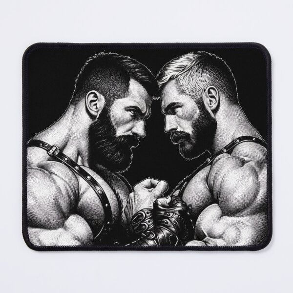 Item preview, Gay Leather Daddy "Head To Head" Leder Pride Graphic Design designed and sold by ItsAKinkThing.