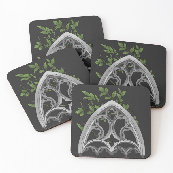 Item preview, Cathedral Window with Leaves designed and sold by The Noir Arts.
