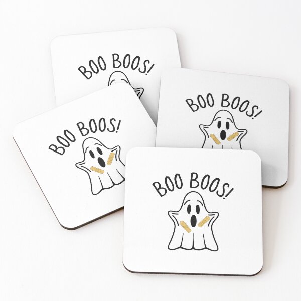 Item preview, Cute Halloween Ghost With Boo Boos designed and sold by Sartoris Art.