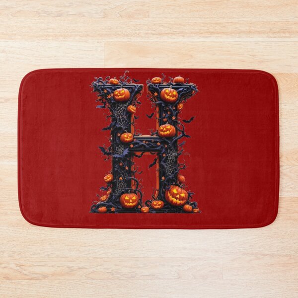 Item preview, othic H Halloween Alphabet Letter Art Print for home decor and clothes  designed and sold by TheGaliyaStudio.