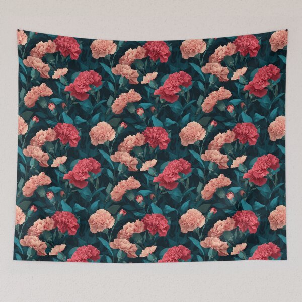 Item preview, Unique Blooming Carnations Print For Outdoor Party designed and sold by RoyalStarsPatts.