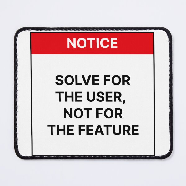 Item preview, Solve for the user, not for the feature designed and sold by Jiben44.