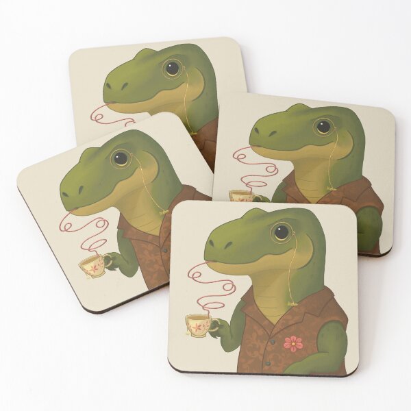 Item preview, Tea Rex - A Tea Loving Dino designed and sold by TeaAlchemist.