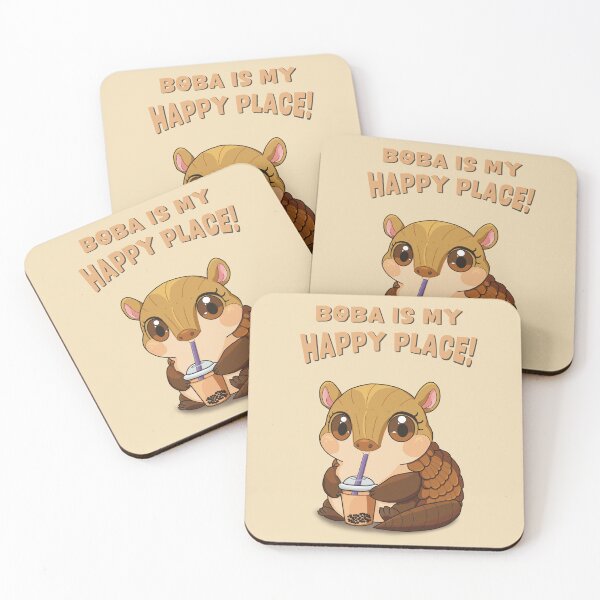 Item preview, Bobadillo – The Bubble Tea Armadillo - Slogan version designed and sold by TeaAlchemist.