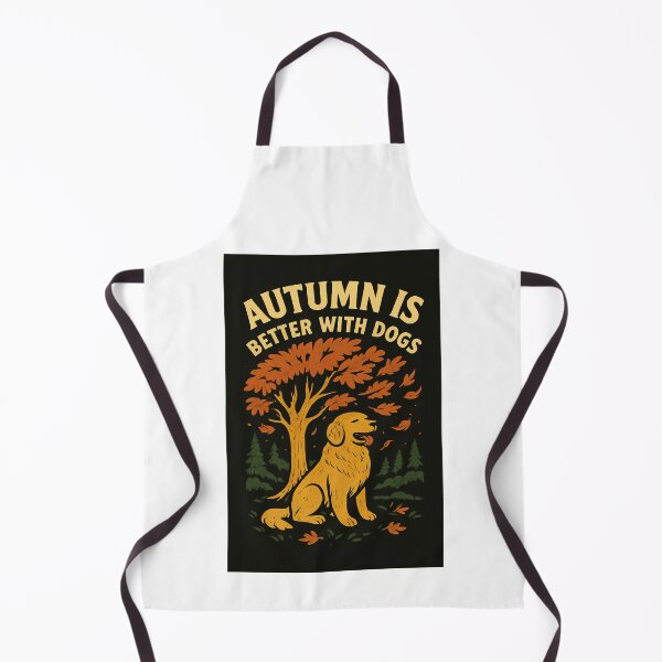 Item preview, Autumn Is Better with Dogs – Golden Retriever Vintage Tee designed and sold by RonBear-Designs.