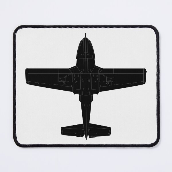 Item preview, Aircraft - T-37-Trainer - Bottom - Black - Metal X 300 designed and sold by Military Insignia Products.