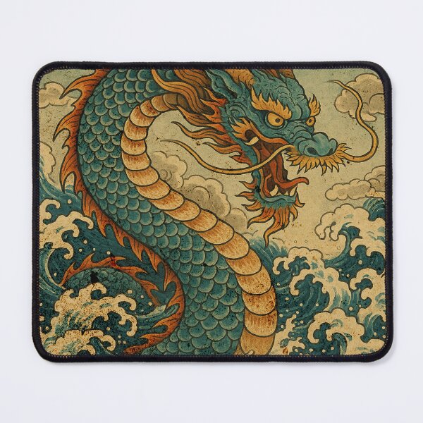 Item preview, Sea Dragon Ukiyo-e  Vintage Japanese Men Women Kids designed and sold by OleOleStore.